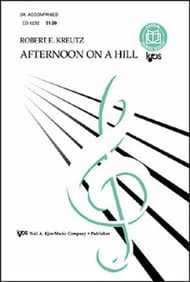 Afternoon on a Hill SA choral sheet music cover Thumbnail